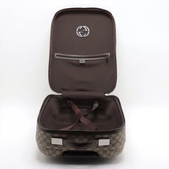 Gucci Tom Ford Canvas Y2K GG Leather Carry On Compliant Suitcase - Picture 6 of 13